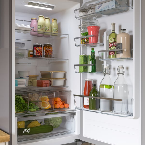 IKEA BERGSNÄS Bottom-freezer Refrigerator Stainless Steel Color 11 Cu.ft