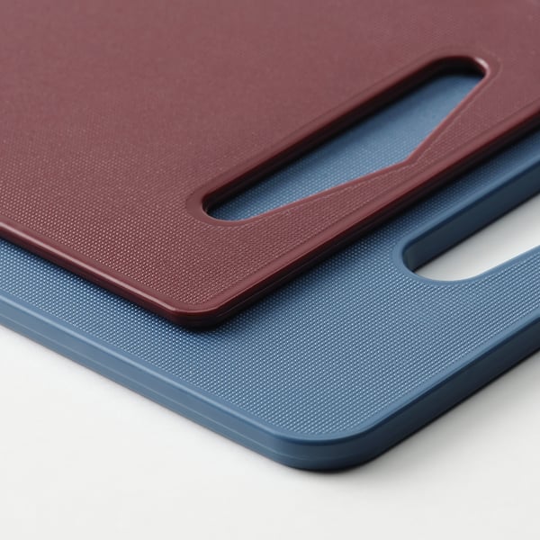 IKEA BERGTUNGA Cutting Board Set Of 2 Dark Blue/red