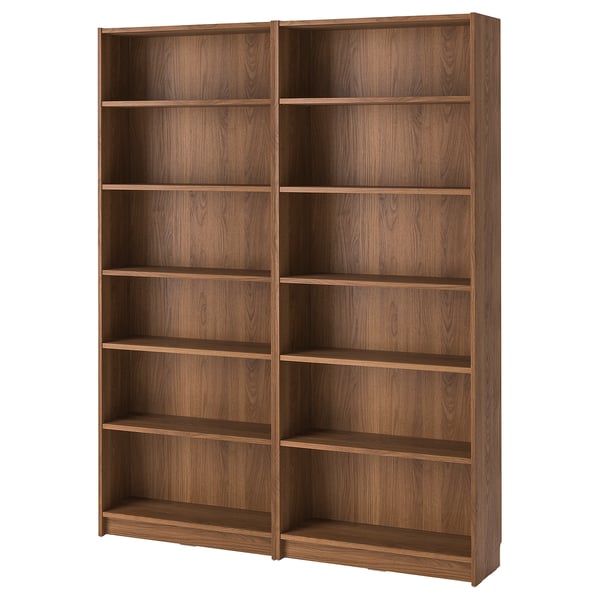 IKEA BILLY Bookcase combination brown walnut effect 63x11x79 1/2 "