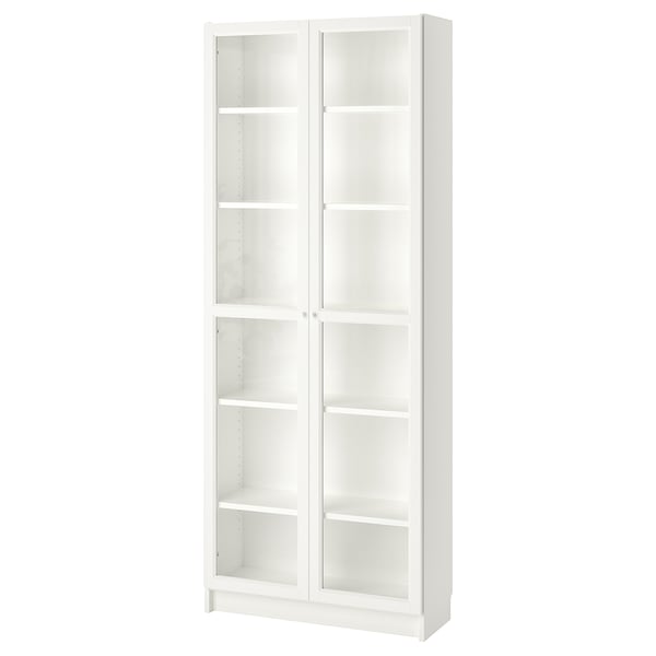 IKEA BILLY / OXBERG Bookcase white 31 1/2x11 3/4x79 1/2 "
