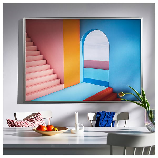 IKEA BJÖRKSTA Picture And Frame Doorway/aluminum Color 55x39 ¼ "