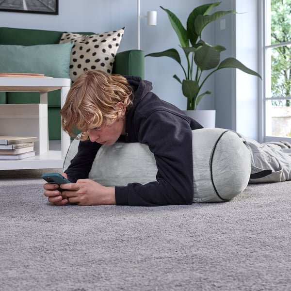IKEA BLÅSKATA Cushion Cylinder Shaped/light Gray 31 "