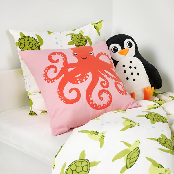 IKEA BLÅVINGAD Cushion Cover Octopus Pattern/pink 20x20 "
