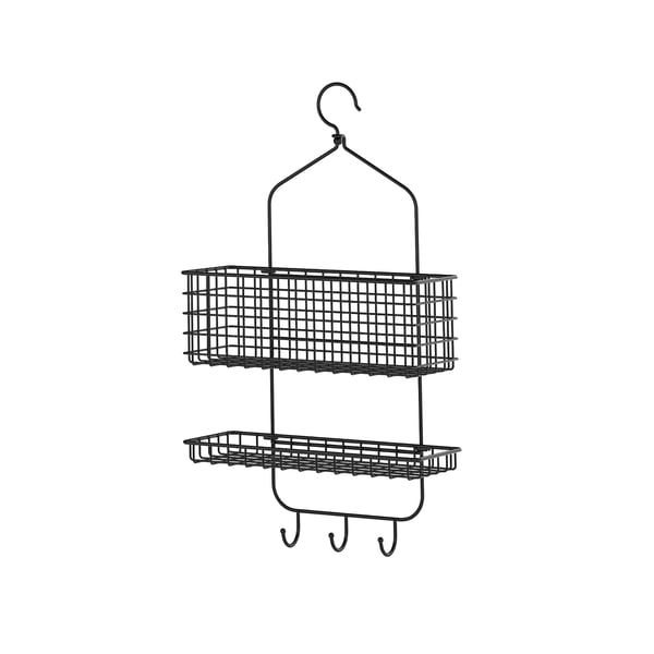 IKEA BLECKSJÖN Shower caddy two tiers black 12 ¼x22 "