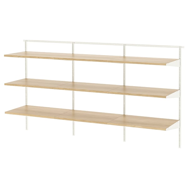 IKEA BOAXEL Shelving unit white/oak 73 3/4x15 3/4x39 5/8 "
