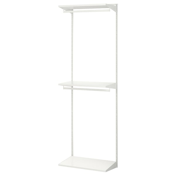 IKEA BOAXEL Wardrobe combination white 24 3/8x15 3/4x79 "