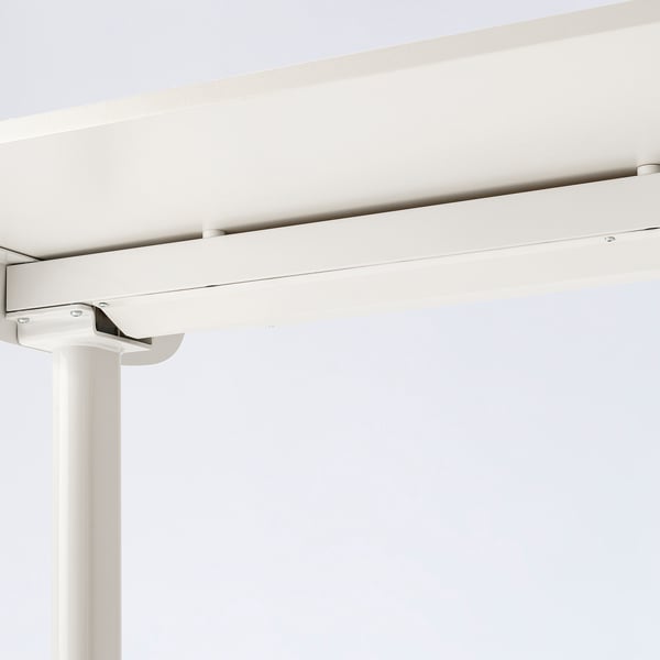 IKEA BOLLSIDAN Desk Sit/stand Electric/white 47 1/4x27 1/2 "
