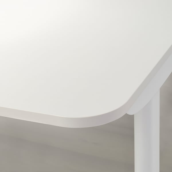 IKEA BOLLSIDAN Desk Sit/stand Electric/white 47 1/4x27 1/2 "