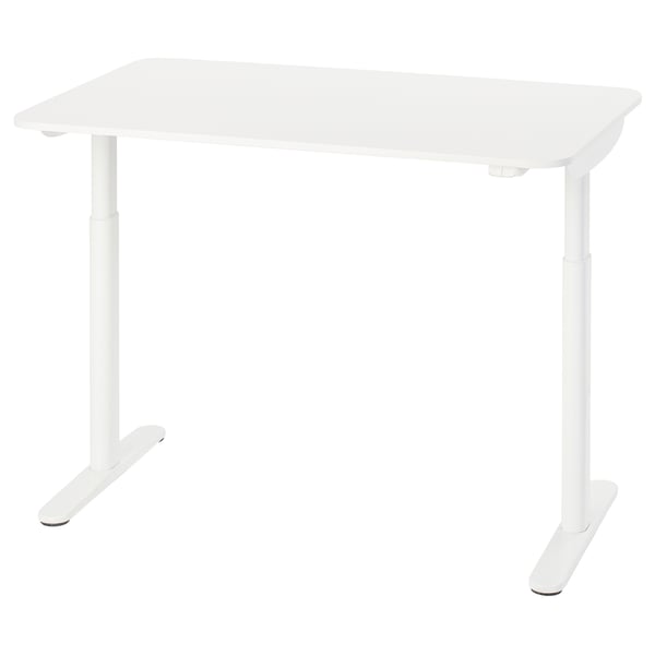 IKEA BOLLSIDAN Desk sit/stand electric/white 47 1/4x27 1/2 "