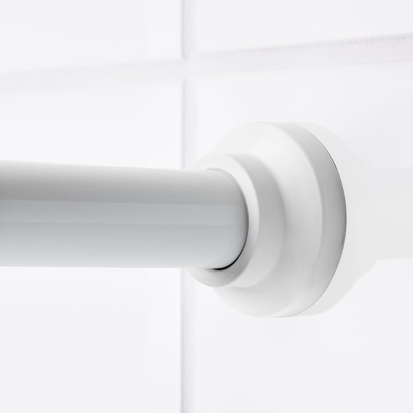 IKEA BOTAREN Shower Curtain Tension Rod White 47-79 "