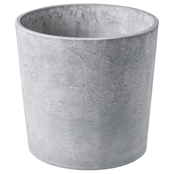 IKEA BOYSENBÄR Plant pot indoor/outdoor light gray 7 ½ "