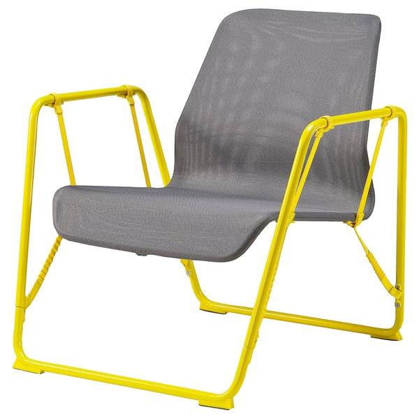 IKEA BRÄNNBOLL Gaming easy chair gray/bright yellow