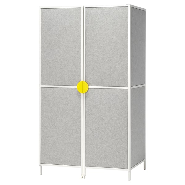 IKEA BRÄNNBOLL Gaming Station Light Gray/white 39 3/8x28 3/8x70 7/8 "
