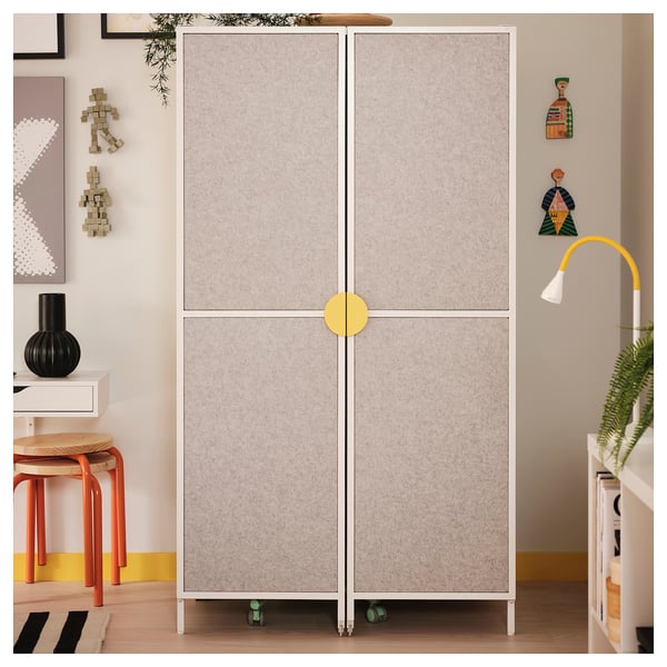 IKEA BRÄNNBOLL Gaming Station Light Gray/white 39 3/8x28 3/8x70 7/8 "