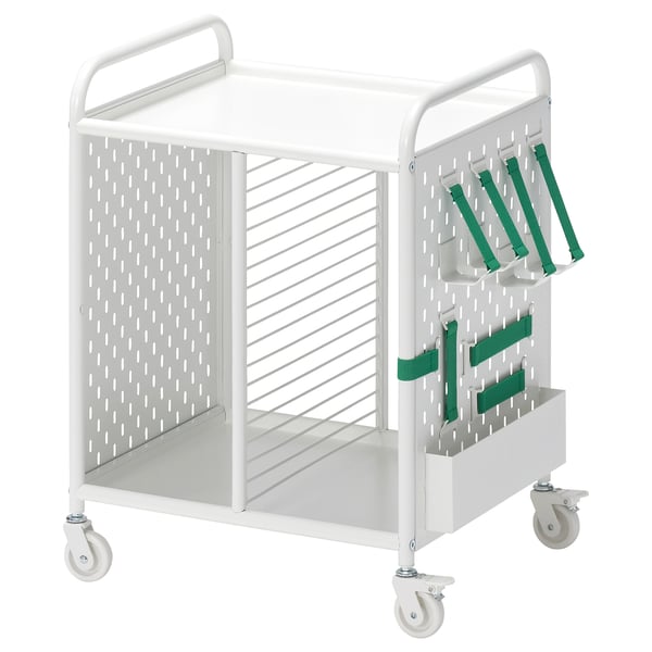 IKEA BRÄNNBOLL Open storage unit on casters white 22x24 3/8 "