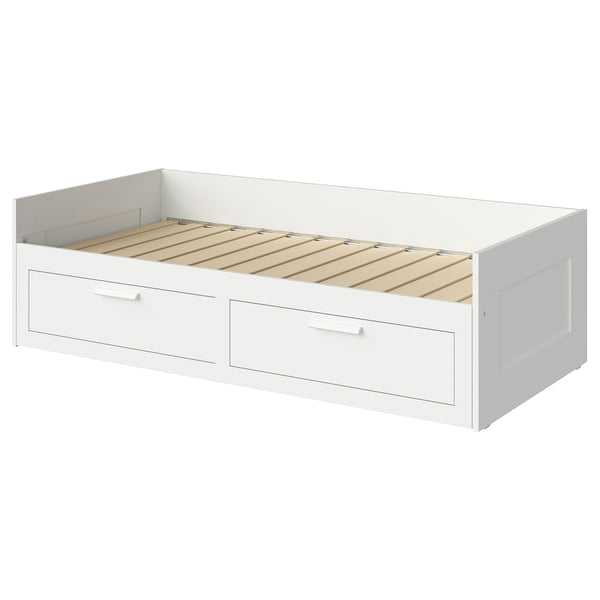 IKEA BRIMNES Daybed frame with 2 drawers white Twin