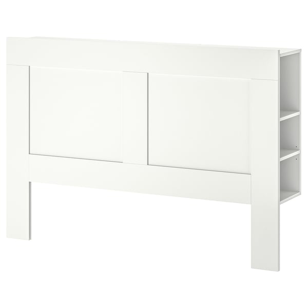 IKEA BRIMNES Headboard with storage compartment white Queen