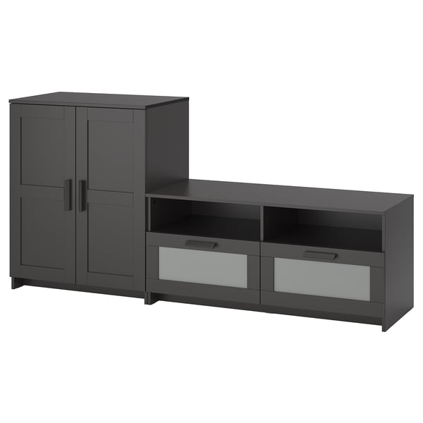 IKEA BRIMNES TV storage combination black 78 3/4x16 1/8x37 3/8 "