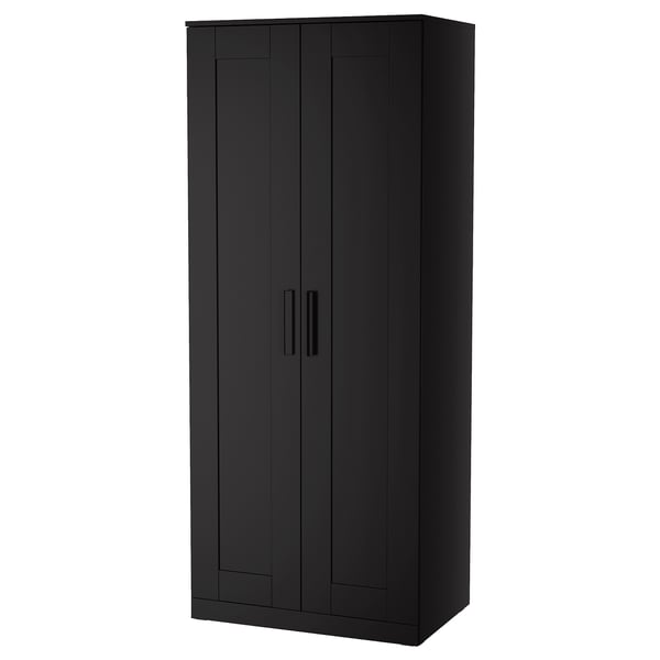 IKEA BRIMNES Wardrobe with 2 doors black 30 3/4x74 3/4 "