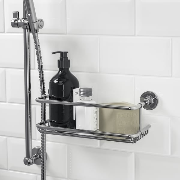 IKEA BROFJÄRDEN Shower Shelf Chrome Effect 13x4 ¾ "