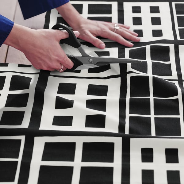 IKEA BROKAKLEJA Pre-cut Fabric Black/geometric 59x118 "
