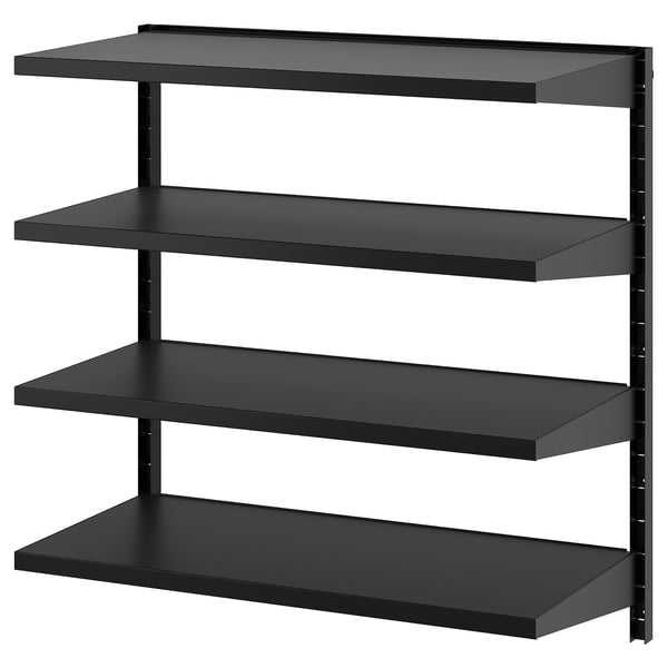 IKEA BROR Wall shelf combination black 34 1/2x17 3/4x35 3/8 "