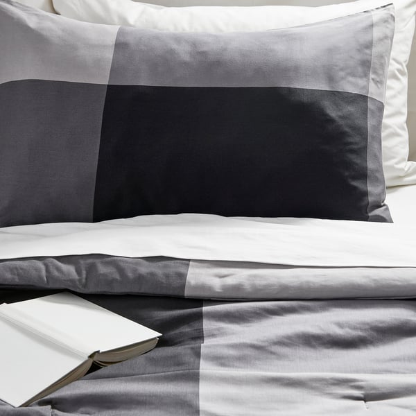 IKEA BRUNKRISSLA Comforter set black Twin/Twin X-long