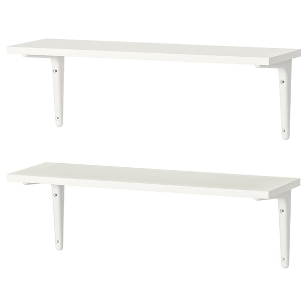 IKEA BURHULT / SIBBHULT Wall shelf combination white/white 23 1/4x7 7/8 "