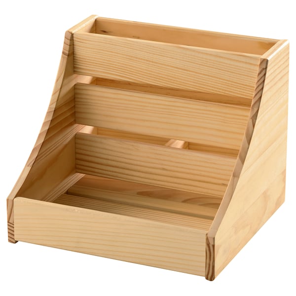 IKEA CHOKLADHAJ Kitchen countertop organizer wood 7 7/8x7 1/8x6 1/4 "