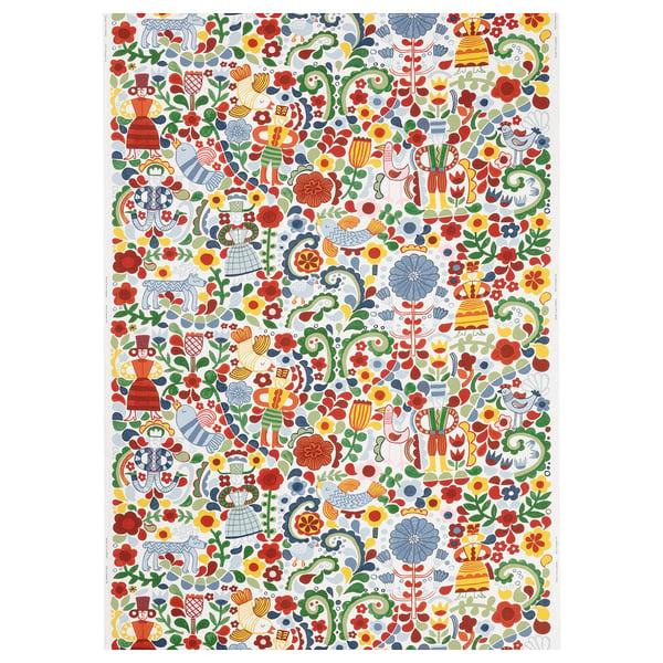 IKEA CINTIAKAKTUS Pre-cut fabric white/multicolor 59x118 "