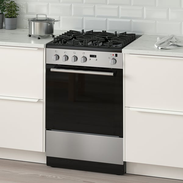 IKEA CIRKULERA Range With Gas Cooktop Stainless Steel
