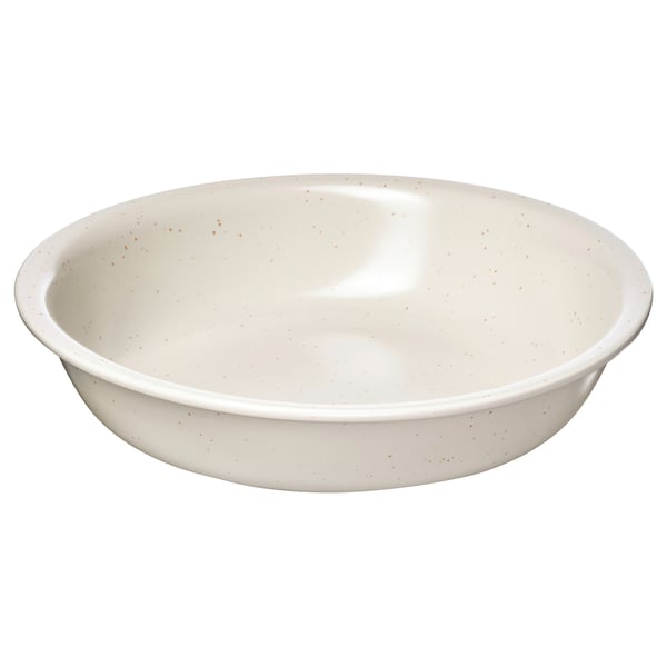 IKEA DAGGASTER Deep plate/bowl dotted/light beige 7 ½ "