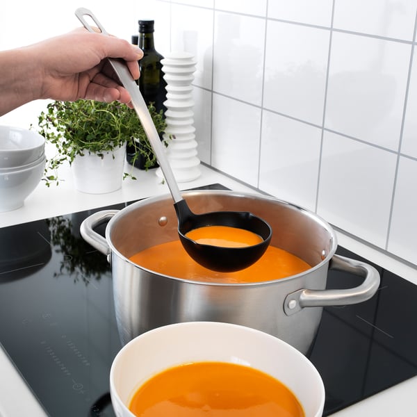 IKEA DIREKT 3-piece Kitchen Utensil Set Black/stainless Steel