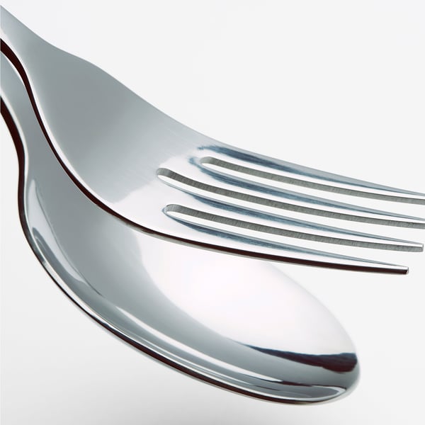 IKEA DRAGON 2-piece Salad Server Set Stainless Steel 8 ¾ "
