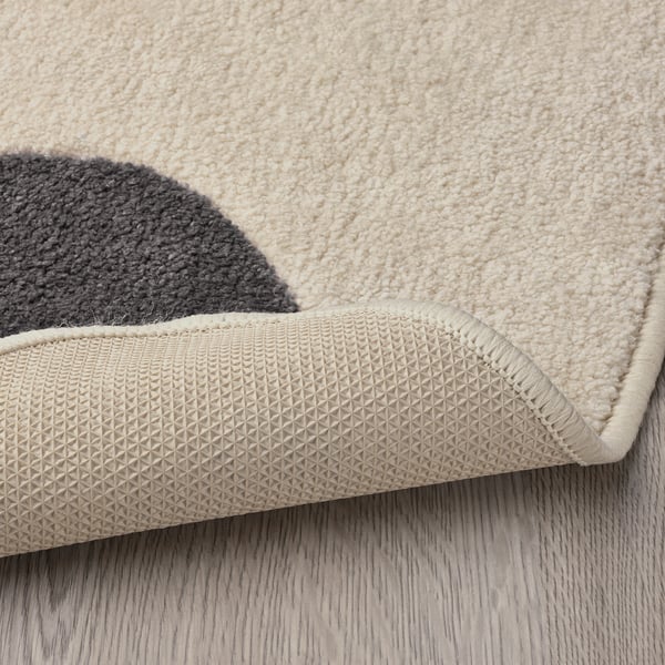 IKEA DRÖMSLOTT Rug Dog-shaped Off-white/gray 2 ' 2 "x3 ' 7 "