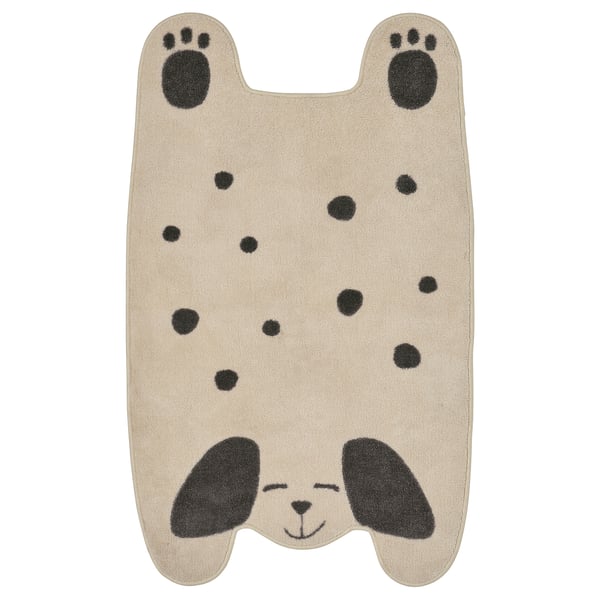 IKEA DRÖMSLOTT Rug dog-shaped off-white/gray 2 ' 2 "x3 ' 7 "