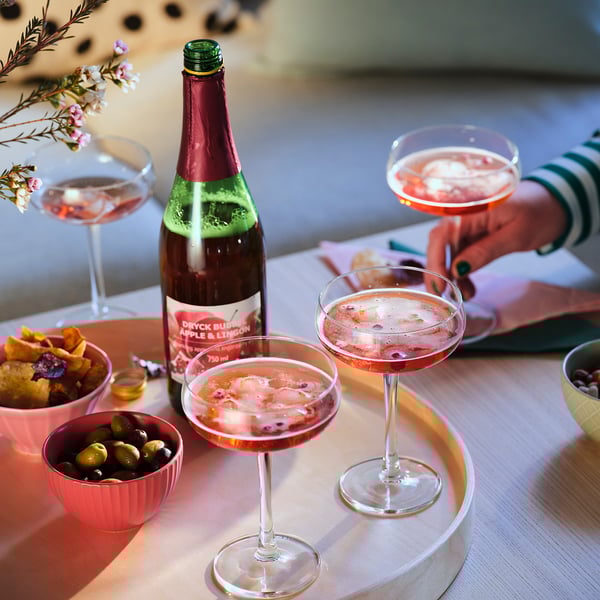 IKEA DRYCK BUBBEL ÄPPLE & LINGON Sparkling Drink Apple/lingonberry 25 Oz