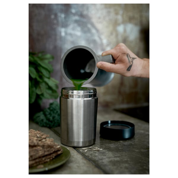 IKEA EFTERFRÅGAD Vacuum Food Container Stainless Steel 17 Oz