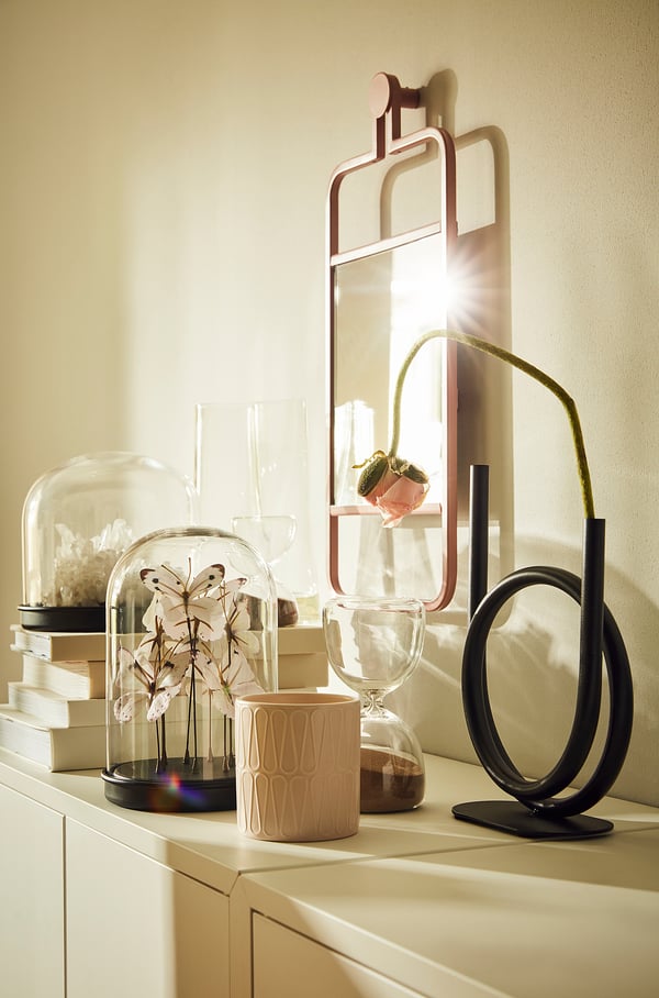 IKEA EFTERTÄNKA Decorative Hourglass Clear Glass/sand 6 "