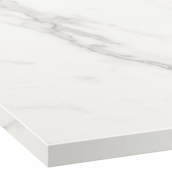 IKEA EKBACKEN Countertop White Marble Effect/laminate 74x1 1/8 "