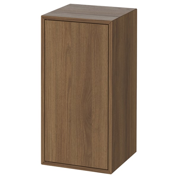 IKEA EKET Cabinet with door and shelf brown/walnut effect 13 3/4x13 3/4x27 1/2 "
