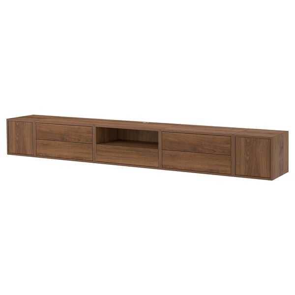 IKEA EKET Media storage combination brown/walnut effect with doors 110 1/4x13 3/4x13 3/4 "