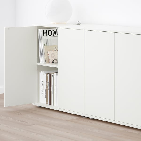 IKEA EKET Storage Combination With Feet White 110 1/4x13 3/4x28 3/8 "