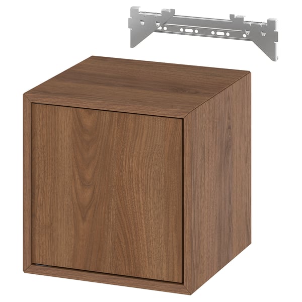 IKEA EKET Wall cabinet/1 door walnut effect 13 3/4x13 3/4x13 3/4 "