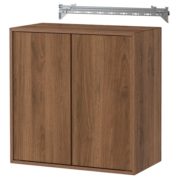 IKEA EKET Wall cabinet/2 door walnut effect 27 1/2x13 3/4x27 1/2 "