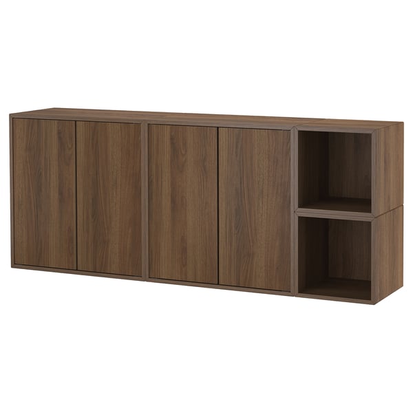 IKEA EKET Wall-mounted cabinet combination walnut effect 68 7/8x13 3/4x27 1/2 "