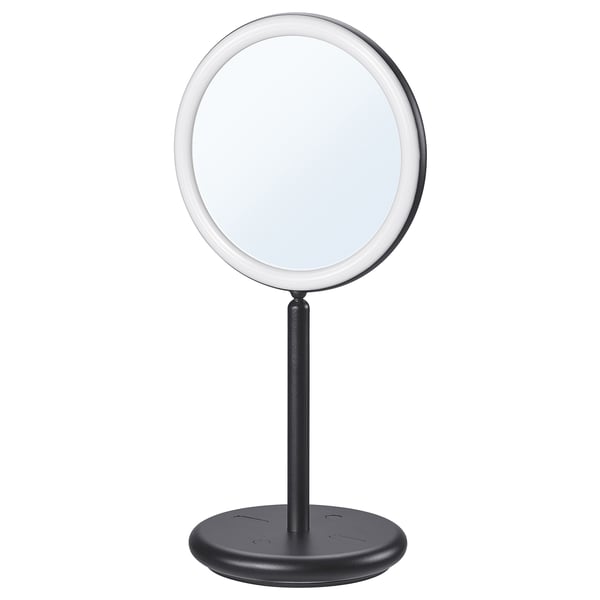 IKEA EKFÄNN Table mirror w integrated lighting dimmable/black