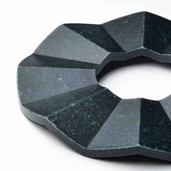 IKEA ELDSTJÄRT Trivet Set Of 2 Round/black Black-blue 7 1/2 "