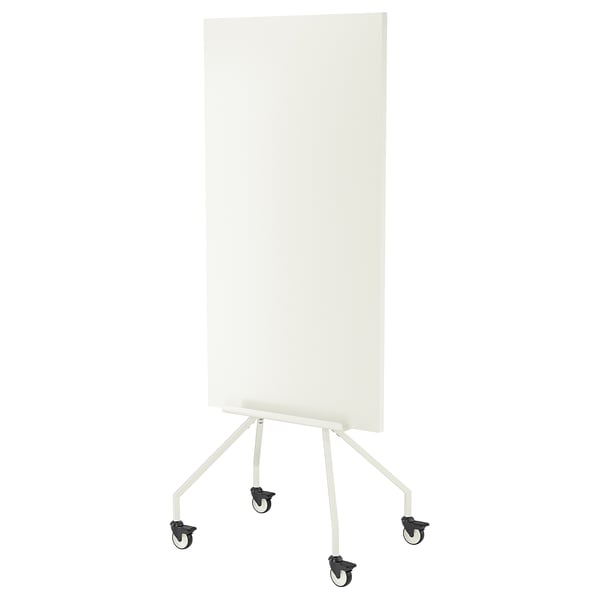 IKEA ELLOVEN Whiteboard/noticeboard With Casters White 27 1/2x70 7/8 "