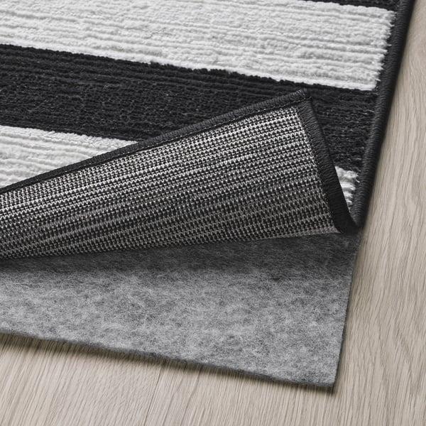 IKEA ELSYSTEM Rug Low Pile Black/white/stripe 2 ' 7 "x6 ' 7 "